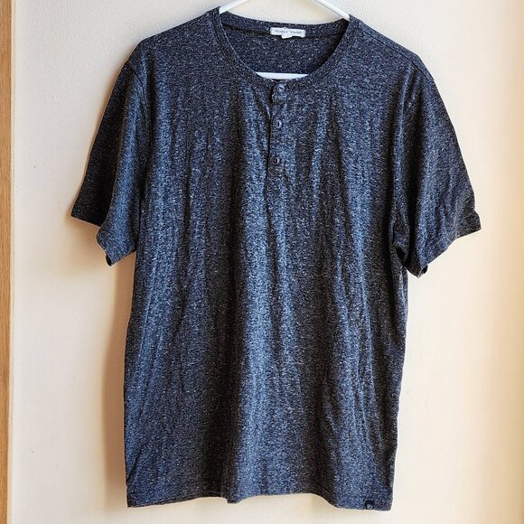 Threads 4 Thought Other - Threads 4 Thought Gray Henley Short Sleeve Jersey Size Large